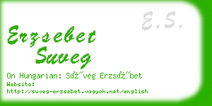 erzsebet suveg business card